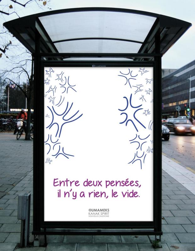 Entre 2 pensees bus stop