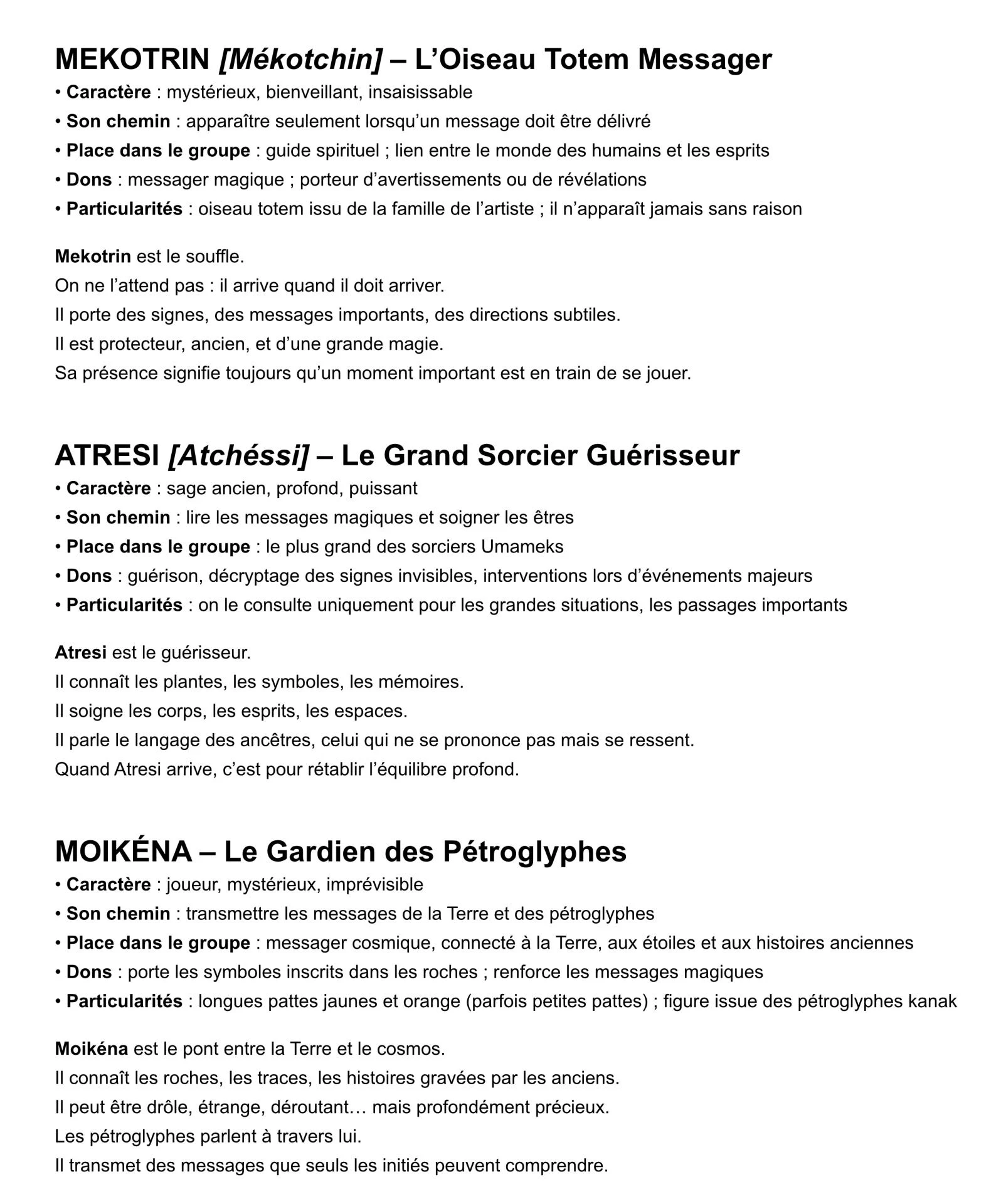 Leurs roles texte x3 2