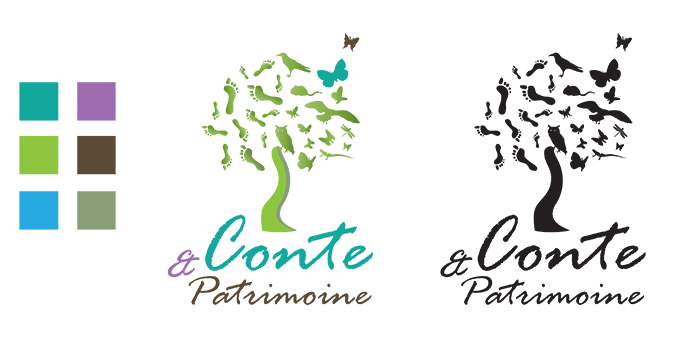 Pdg conte patrimoine logotype